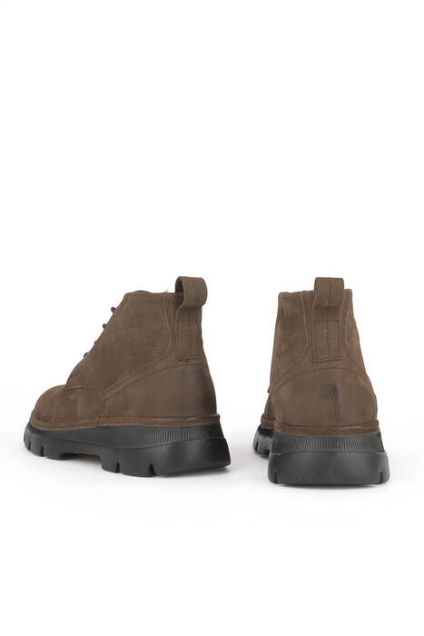 Hakiki Deri Erkek Bot Bej