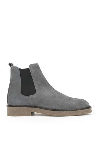 Ziya - Grey Genuine Leather Men's Boots