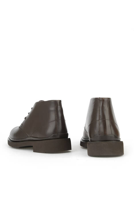 Hakiki Deri Erkek Bot Kahverengi