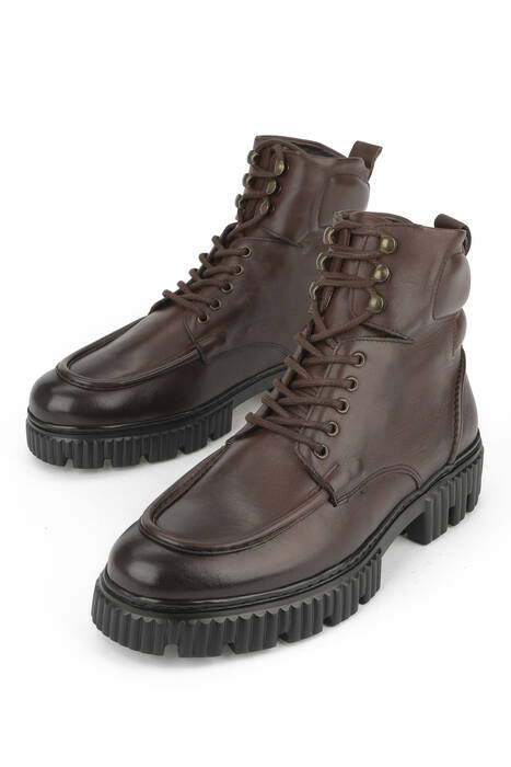 Hakiki Deri Erkek Bot Kahverengi Hakiki Deri Erkek Bot Kahverengi