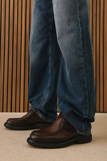 Ziya - Hakiki Deri Erkek Bot Kahverengi Ziya - Hakiki Deri Erkek Bot Kahverengi