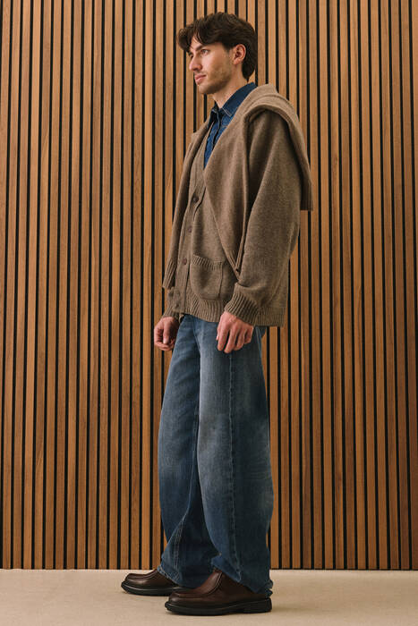 Hakiki Deri Erkek Bot Kahverengi