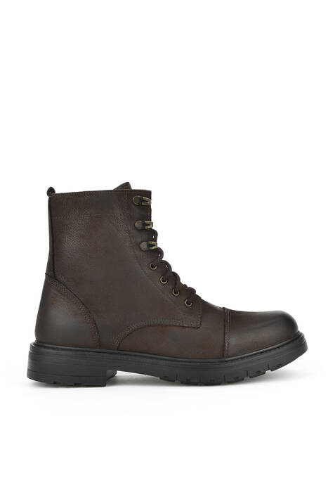 Brown Genuine Leather Men's Boots