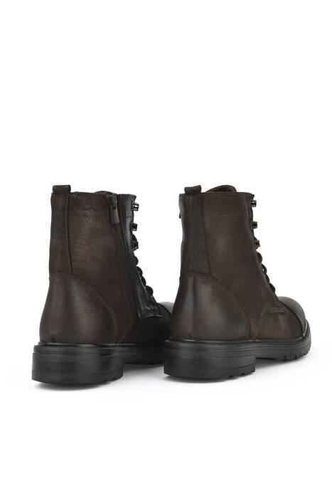 Brown Genuine Leather Men's Boots
