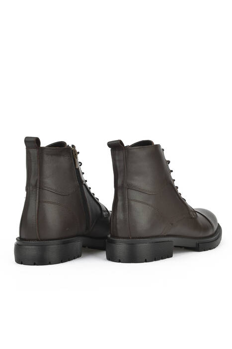 Brown Genuine Leather Men's Boots