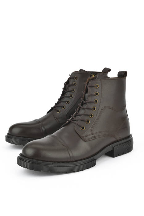 Brown Genuine Leather Men's Boots