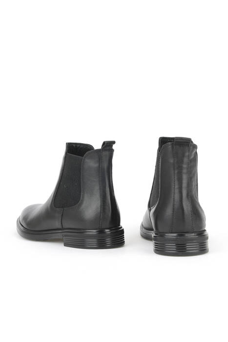 Hakiki Deri Erkek Bot Siyah