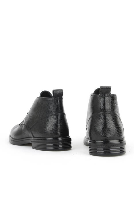 Hakiki Deri Erkek Bot Siyah