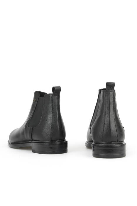 Hakiki Deri Erkek Bot Siyah