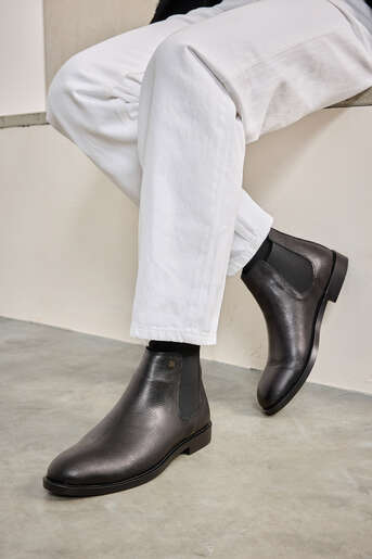 Ziya - Black Genuine Leather Men's Boots
