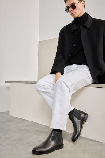 Ziya - Black Genuine Leather Men's Boots (1)