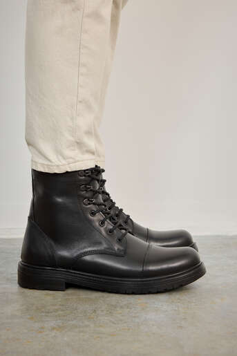 Ziya - Hakiki Deri Erkek Bot Siyah Ziya - Hakiki Deri Erkek Bot Siyah