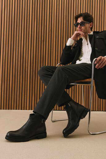 Ziya - Hakiki Deri Erkek Bot Siyah Ziya - Hakiki Deri Erkek Bot Siyah