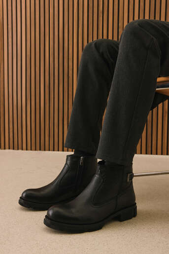 Ziya - Hakiki Deri Erkek Bot Siyah (1) Ziya - Hakiki Deri Erkek Bot Siyah (1)