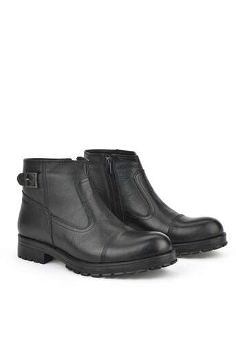Ziya - Black Genuine Leather Men's Boots (1)
