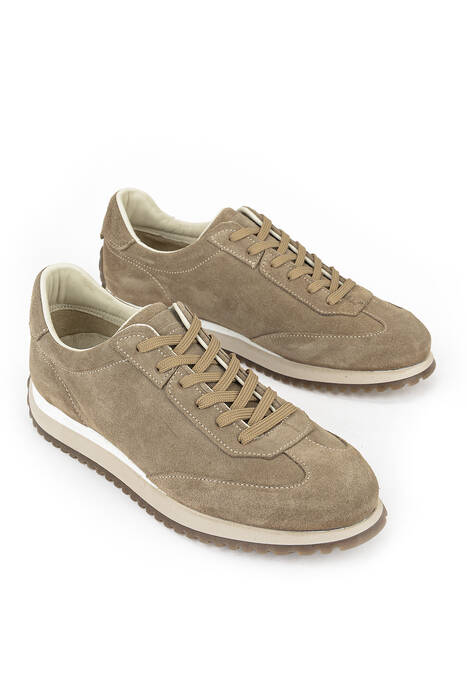 Hakiki Deri Erkek Günlük Ayakkabı Bej