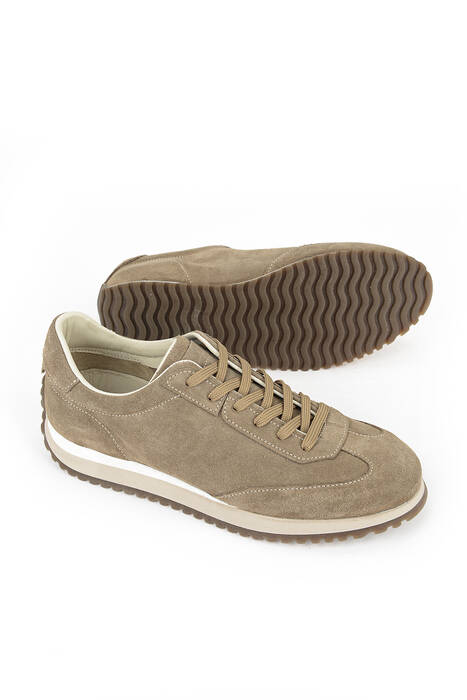 Hakiki Deri Erkek Günlük Ayakkabı Bej