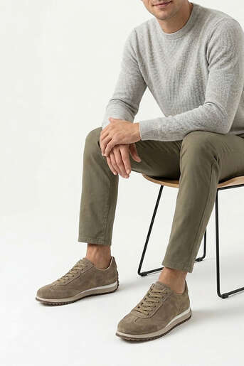 Ziya - Hakiki Deri Erkek Günlük Ayakkabı Bej