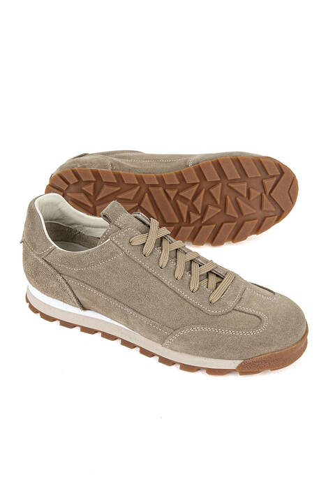 Hakiki Deri Erkek Günlük Ayakkabı Bej