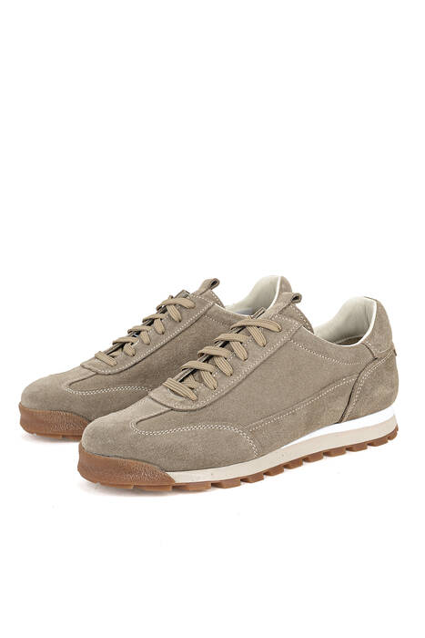 Hakiki Deri Erkek Günlük Ayakkabı Bej