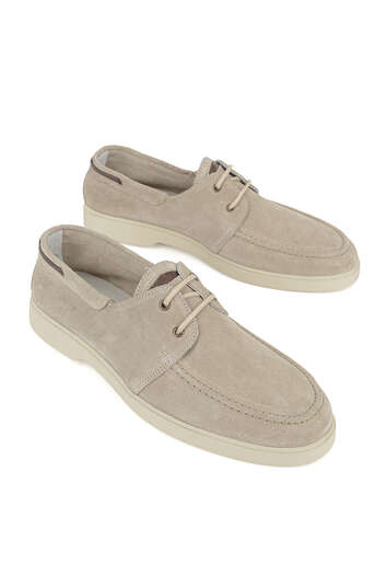 Ziya - Hakiki Deri Erkek Günlük Ayakkabı Bej (1)