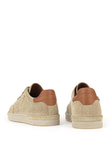 Hakiki Deri Erkek Günlük Ayakkabı Bej