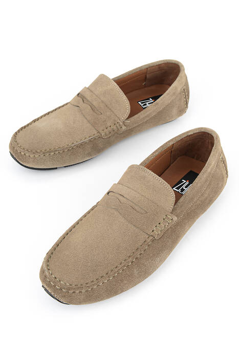 Hakiki Deri Erkek Günlük Ayakkabı Bej