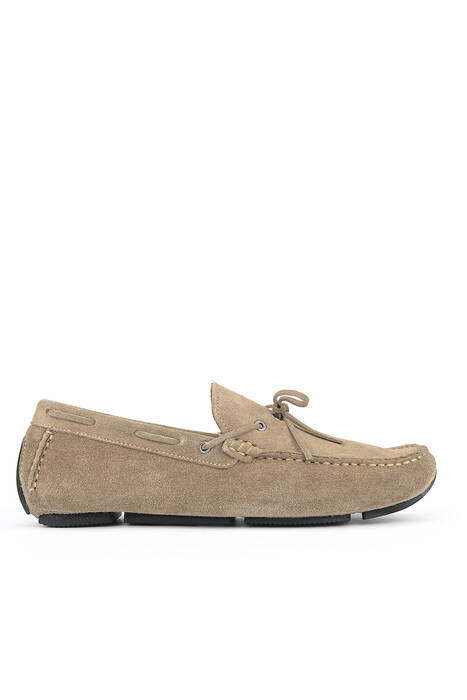 Hakiki Deri Erkek Günlük Ayakkabı Bej