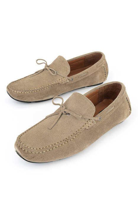 Hakiki Deri Erkek Günlük Ayakkabı Bej