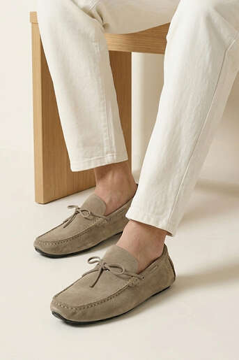 Ziya - Hakiki Deri Erkek Günlük Ayakkabı Bej