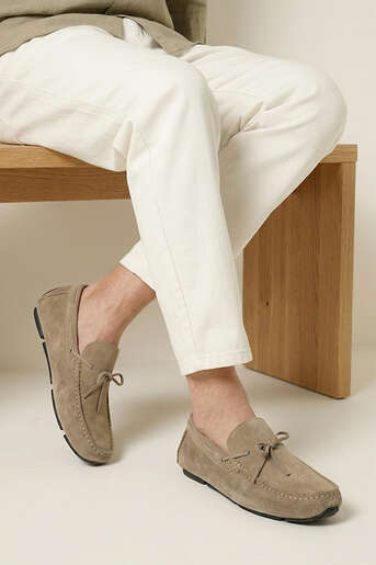 Ziya - Hakiki Deri Erkek Günlük Ayakkabı Bej (1)