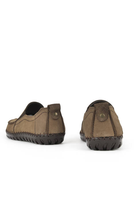 Hakiki Deri Erkek Günlük Ayakkabı Bej