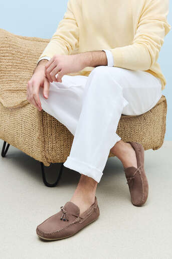 Ziya - Hakiki Deri Erkek Günlük Ayakkabı Bej Ziya - Hakiki Deri Erkek Günlük Ayakkabı Bej