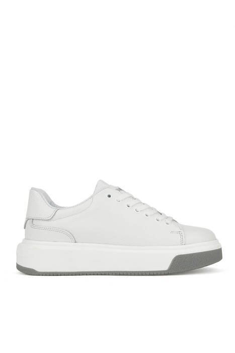 Hakiki Deri Erkek Günlük Ayakkabı Beyaz