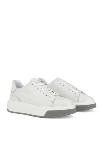 Ziya - Hakiki Deri Erkek Günlük Ayakkabı Beyaz (1)