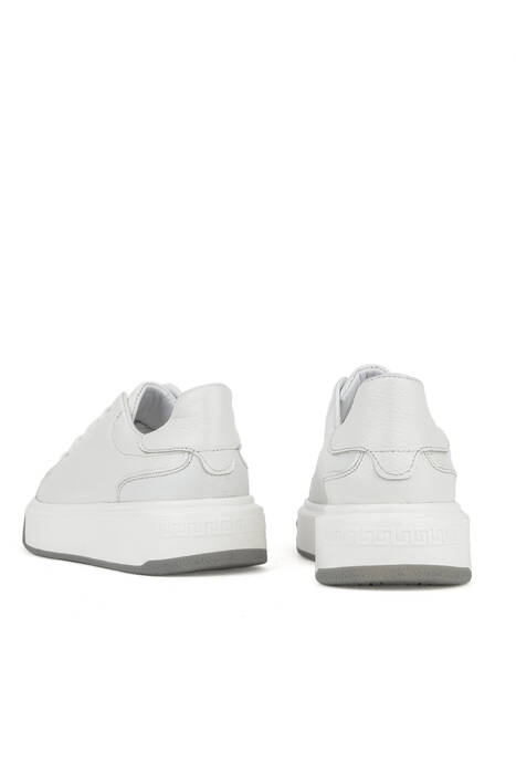 Hakiki Deri Erkek Günlük Ayakkabı Beyaz