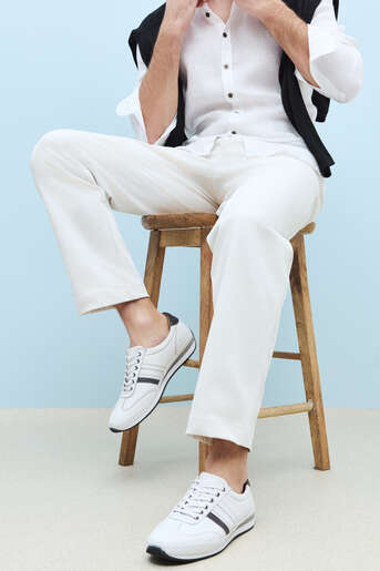 Ziya - Hakiki Deri Erkek Günlük Ayakkabı Beyaz (1)