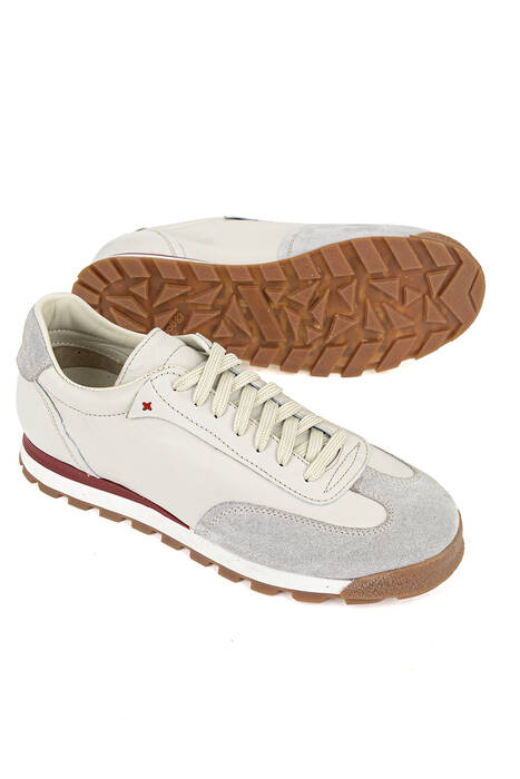 Hakiki Deri Erkek Günlük Ayakkabı Beyaz