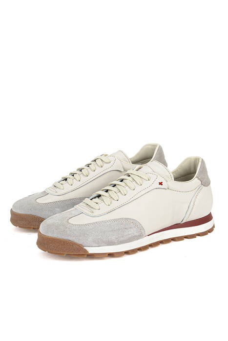 Hakiki Deri Erkek Günlük Ayakkabı Beyaz