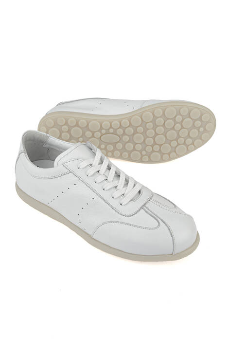 Hakiki Deri Erkek Günlük Ayakkabı Beyaz