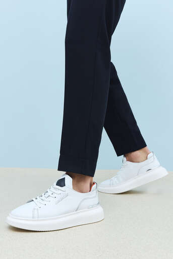 Ziya - Hakiki Deri Erkek Günlük Ayakkabı Beyaz (1) Ziya - Hakiki Deri Erkek Günlük Ayakkabı Beyaz (1)