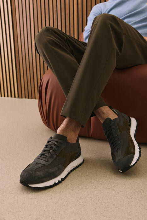 Hakiki Deri Erkek Günlük Ayakkabı Gri