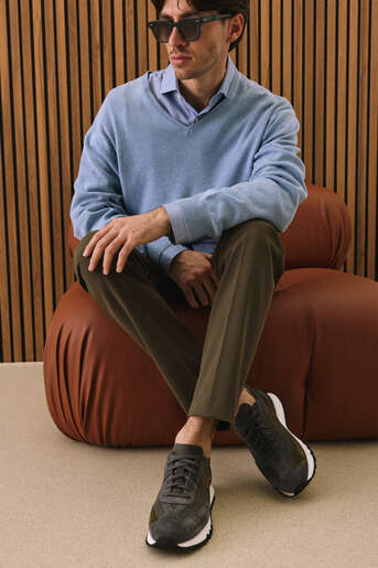 Ziya - Hakiki Deri Erkek Günlük Ayakkabı Gri (1)