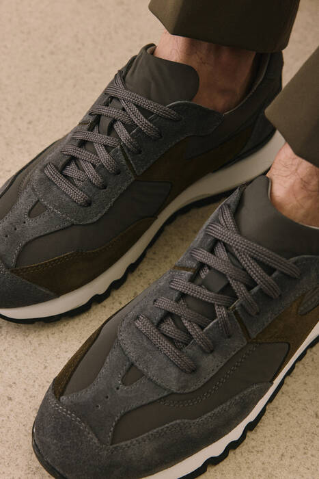 Hakiki Deri Erkek Günlük Ayakkabı Gri