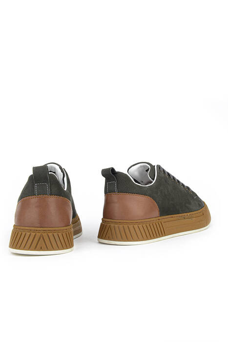 Hakiki Deri Erkek Günlük Ayakkabı Gri