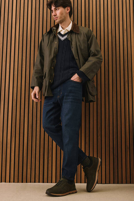 Hakiki Deri Erkek Günlük Ayakkabı Haki