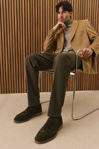 Ziya - Hakiki Deri Erkek Günlük Ayakkabı Haki Ziya - Hakiki Deri Erkek Günlük Ayakkabı Haki