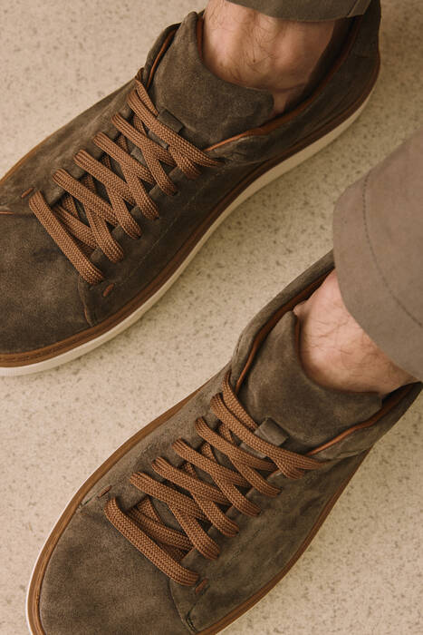 Hakiki Deri Erkek Günlük Ayakkabı Haki Hakiki Deri Erkek Günlük Ayakkabı Haki