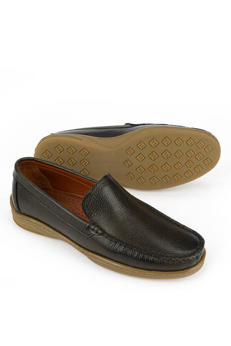 Hakiki Deri Erkek Günlük Ayakkabı Haki