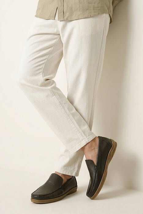 Hakiki Deri Erkek Günlük Ayakkabı Haki